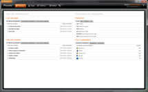 Page d'accueil de l'interface d'administration de Pixmobi