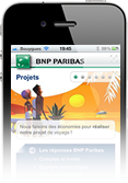 Site Pixmobi BNP Paribas